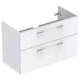 Тумба под раковину Geberit Selnova Square, slim rim 100 см, белый глянцевый 501.212.00.1