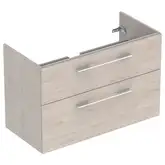 Тумба под раковину Geberit Selnova Square, slim rim 100 см, орех светлый 501.215.00.1