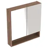 Зеркальный шкафчик Geberit Selnova Square 78,8 х 17,5 х h85 см, орех тёмный (501.270.00.1)