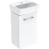 Комплект умивальника Geberit Selnova Square з шафкою, одні двері: B=36см, H=65.2см, T=28см, білий (502.742.00.1)