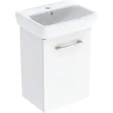 Комплект умивальника Geberit Selnova Square з шафкою, одні двері: B=45см, H=64.9см, T=35см, білий (502.746.00.1)