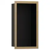 Настенная ниша с дизайнерской рамкой Hansgrohe XtraStoris Individual 30 х 15 х 10 см, матовая бронза (56095140)