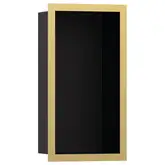 Настенная ниша с дизайнерской рамкой Hansgrohe XtraStoris Individual 30 х 15 х 10 см, полированное золото (56095990)
