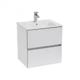 Тумба з умивальником Roca Cube 55 см, білий глянцевий (A85119A806)