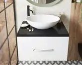 Snail Тумба «Мадлен» з умивальником «Фієста» Бордо Н200 (700КМ174H200)