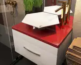 Snail Тумба «Мадлен» з умивальником «Астерія» Іній В110 (700KM112B110)