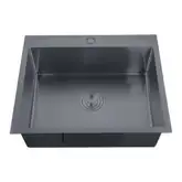 Мийка Zerix ZH5045-215 Nano-Black (3.0/0.8) з нерж. сталі  (MX1580)