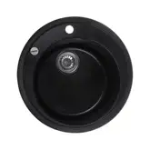 Мийка кухонна Zerix ZS-510R-14 Чорний металік (ZX4538)