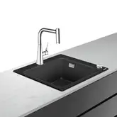 Кухонна мийка Hansgrohe C51 C51-F450-01 Sink combi 560x510 зі змішувачем Select, Сhrome (43212000)