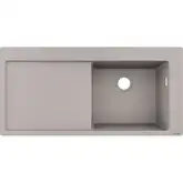 Кухонна мийка Hansgrohe S51 S514-F450 Built-in sink з лівим крилом 1050х415, сoncretegrey (43314380)