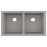 Кухонна мийка Hansgrohe S510-U770 під стільницю 820х450 на дві чаші 370/370, Concretegrey (43434380)
