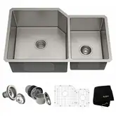Kraus Подвійна кухонна мийка Standart PRO™ - 813 (KHU123-32)