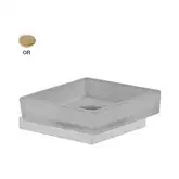 Fima Carlo Мильниця з тримачем Fima Quadra, що окремо стоїть, золото (F6023_2OR)