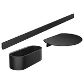 Комплект аксесуарів Hansgrohe WallStoris 2в1, Matt Black (27966670)