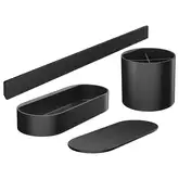 Комплект аксесуарів Hansgrohe WallStoris 4в1, Matt Black (27968670)