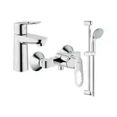 Набор смесителей для душа 3-в-1 Grohe Bau Loop S (цвет - хром) (123220)