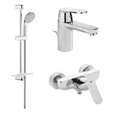 Набор смесителей для душа 3-в-1 Grohe Eurosmart Cosmopolitan S-Size (цвет - хром) (126114 S)