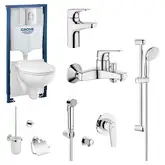 Набор для ванной 15-в-1 Grohe Mega Bundle BauFlow (39418MB0)