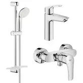 Grohe Eurosmart New Комплект смесителей, хром (UA123244M0)