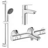 Набір змішувачів 3 в 1 для ванної кімнати S-Size Grohe Start UA202304TS