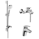 Набор смесителей для ванны 3-в-1 Hansgrohe Logis/Crometta Vario (цвет - хром) (71400115)