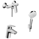 Набор смесителей для душа 3-в-1 Hansgrohe Logis/Crometta Vario EcoSmart (цвет - хром) (71600114)