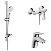 Набор смесителей для душа 3-в-1 Hansgrohe Logis/Crometta Vario (цвет - хром) (71600115)