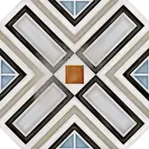 Плитка керамогранітна Octogono Ritter Multicolor 200x200x8 Vives (4P32)