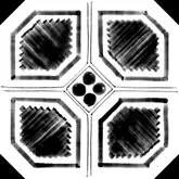 Плитка керамогранітна Octogono Variette Sombra 200x200x8 Vives (4P34)