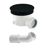 сифон для душевого поддона Omnires Cgs black (ST6590.43+ST45XBL)