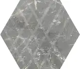 Плитка підлогова Marvelstone Light Grey Heksagon SZKL MAT 17,1x19,8 код 1588 Ceramika Paradyz (R---198X171-1-MARV.LG)