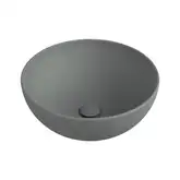 Умивальник на стільницю Flaminia APP d40 xh 16 cm, без переливу, Cenere matt (AP40A) (AP40ACEN)