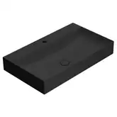 Умивальник на стільницю Globo T-EDGE 80х47 h12 cm, nero opaco (B6R81AR)