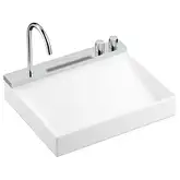 Раковина Hansgrohe Avalegra AquaUnit 58 х 47,5 х 10 см, без переливу, з функцією QuickClean+, із змішувачем, Chrome  22472000
