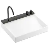 Раковина Hansgrohe Avalegra AquaUnit 58 х 47,5 х 10 см, без переливу, з функцією QuickClean+, із змішувачем, Brushed Black Chrome  22472340