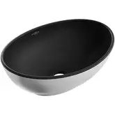 Умывальник (раковина) MEXEN ELZA SILVER BLACK MATT накладной (MEX-21014024)