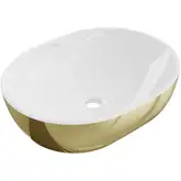 Умывальник (раковина) MEXEN VIKI WHITE GOLD накладной (MEX-21054806)