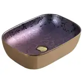 Умывальник (раковина) MEXEN RITA VIOLET GOLD накладной (MEX-21084557)