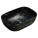 Умывальник (раковина) MEXEN RITA BLACK MARBLE MATT (MEX-21084594)