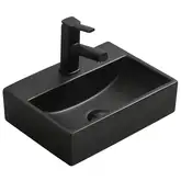 Умывальник (раковина) MEXEN MINI 40 BLACK MATТ накладной подвесной (MEX-21094085)