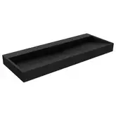 Умывальник (раковина) MEXEN AVA 120 BLACK MATT B/O накладной подвесной (MEX-23011270)