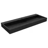 Умывальник (раковина) MEXEN AVA 120 BLACK MATT 1/O накладной подвесной (MEX-23011271)