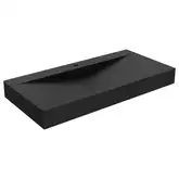 Умывальник (раковина) MEXEN POLI 60 BLACK MATT 1/O черный накладной подвесной (MEX-23026071)