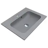 MIRAGGIO Умывальник DELLA 600 GRAY MIRASTONE (0000988)