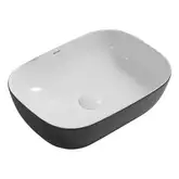 Mixxus Premium DIVERSE-0112 Раковина накладная, бело-черная (MP6542)