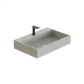 Умивальник підвісний NIC Design Cool 75x51 см без отвору під змішувач, Cemento (001231047)