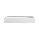 Умивальник підвісний Nic Design Cool без переливу 100х50x12.5 см, білий глянець (001232001)
