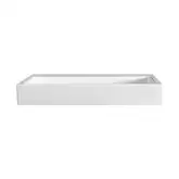 Умивальник підвісний Nic Design Cool без переливу 120х51x12.5 см, білий глянець (001233001)