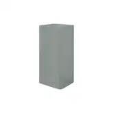 Умивальник окремо стоячий Nic Design Semplice 40х40х85 см без переливу, зі зливом у стіну, Cemento матовий (001372047)