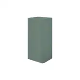 Умивальник окремо стоячий Nic Design Semplice 40х40х85 см без переливу, зі зливом у стіну, Salvia матовий (001372067)